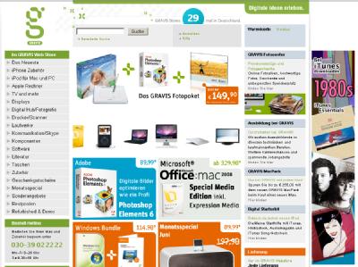 Gravis / Auch der Computerh&auml;ndler Gravis - hier die Website - wird das neue iPhone verkaufen. (Bild: &laquo;gravis.de&raquo;)