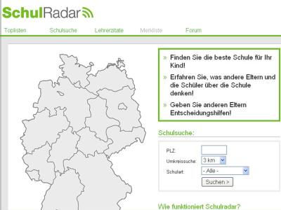 Schulradar.de / Auf Schulradar.de können Eltern für andere Eltern die Schule ihrer Kinder benoten. (Bild: «schulradar.de»)