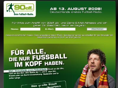 Radio 90elf / Alles rund um den Fu&szlig;ball: Das Internetradio 90elf &uuml;bertr&auml;gt alle Spiele der 1. und 2. Bundesliga live und kostenlos. (Bild: &laquo;90elf.de&raquo;)
