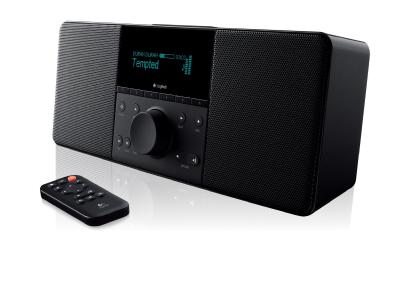 Logitech / Dann hat es Boom gemacht: Die Logitech &laquo;Squeezebox Boom&raquo; besitzt einen eingebauten Verst&auml;rker und Lautsprecher. (Bild: Logitech/dpa/tmn)