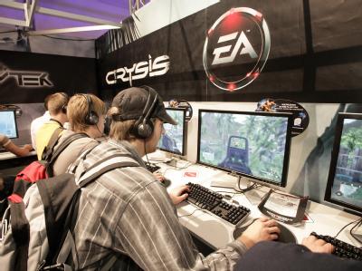 PC-Gamer / Damit aktuelle 3D-Titel sich zu Hause genauso gut spielen lassen wie auf der Messe, brauchen Gamer einen leistungsstarken PC. (Bild: Leipziger Messe/Frauendorf/dpa/tmn)