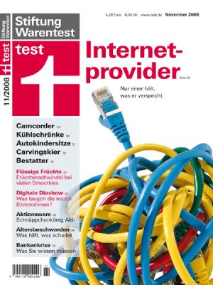 Provider im Test / Zehn Internet-Anbieter im Test: Laut Warentest schnitt nur ein Provider mit &laquo;gut&raquo; ab. (Bild: Warentest)