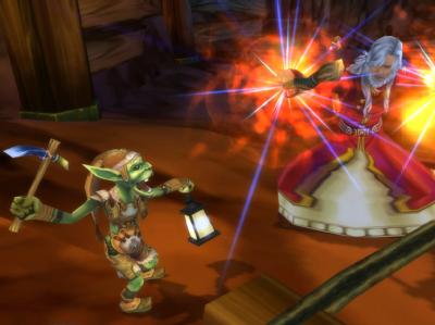 &laquo;Runes of Magic&raquo; / Da lag ein Goblin auf der Lauer: Auch in &laquo;Runes of Magic&raquo; m&uuml;ssen die Charaktere viele K&auml;mpfe bestehen. (Bild: Frogster/dpa/tmn)