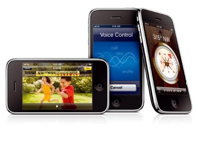 iPhone3GS / Das neue iPhone 3G S von Apple: Zu den wichtigen neuen Features z&auml;hlen Videoaufnahmen, Sprachsteuerung und ein eingebauter Kompass.  (Bild: Apple)