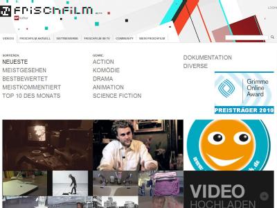 Schieb-Surftipp / &laquo;Frischfilm&raquo; ist einen Klick wert. Filmemacher und Kurzfilm-Fans finden dort eine Plattform mit Niveau. (Bild: &laquo;frischfilm.sf.tv&raquo;)